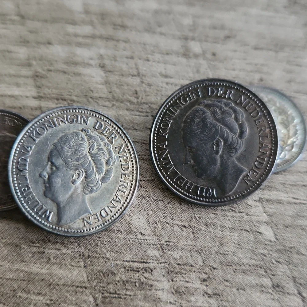 Dutch Wilhelmina Coin Cuff Links